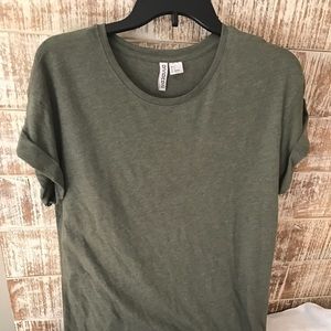 Olive green tunic shirt